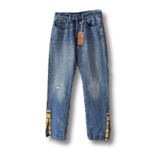 NWT Ralph Lauren high rise slim fit beaded jeans